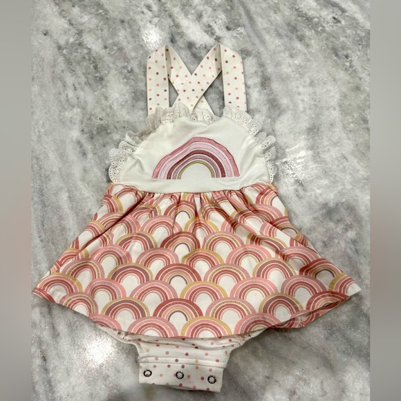 Serendipity Infant Rainbow Dress bodysuit - Picture 1 of 3